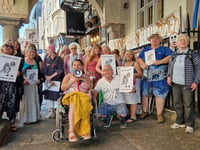 Protesters hit the streets in battle to save swimming pool