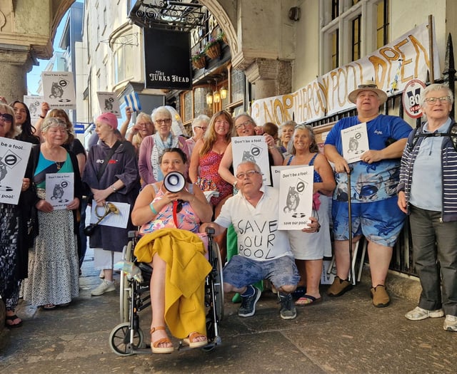 Protesters hit the streets in battle to save swimming pool