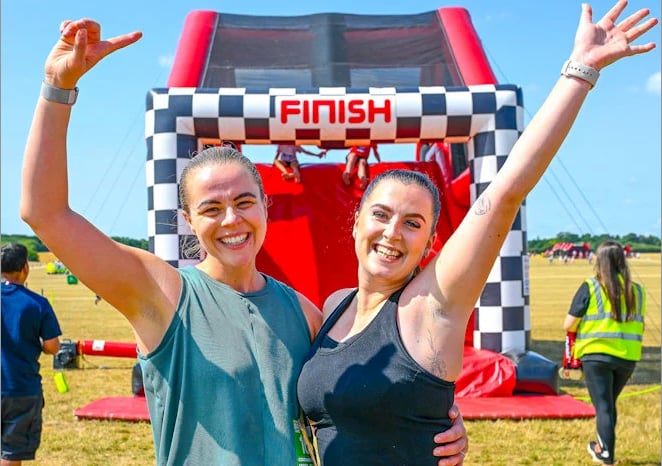 Success after completing a previous Inflatable 5K.
