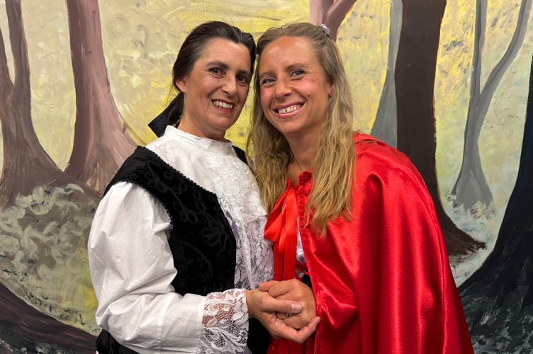 Jack, left, is played by Lisle Purchase and Red Riding Hood is played by Lucy Barzotelli. AQ 1791