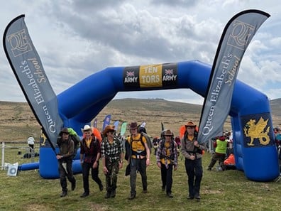 One of the successful QE Ten Tors teams.
