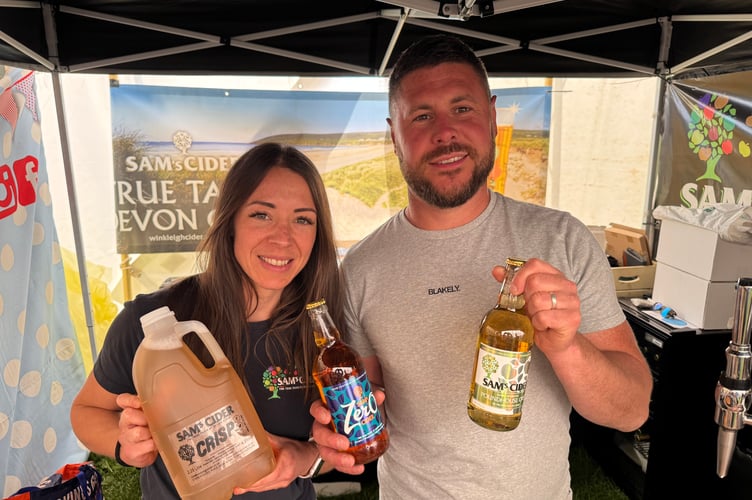 Winkleigh Cider ran a popular stall in the Food and Drink Marquee. AQ 1681