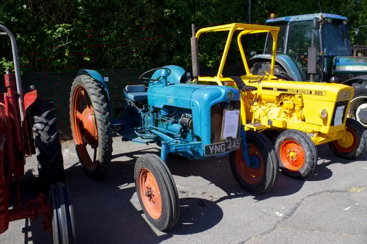 Devon County Show 18x pic special 15-16 May 2025 Andrew Green of Coldridge's 1958 vintage Fordson diesel tractor (Will Goddard, Crediton Courier)