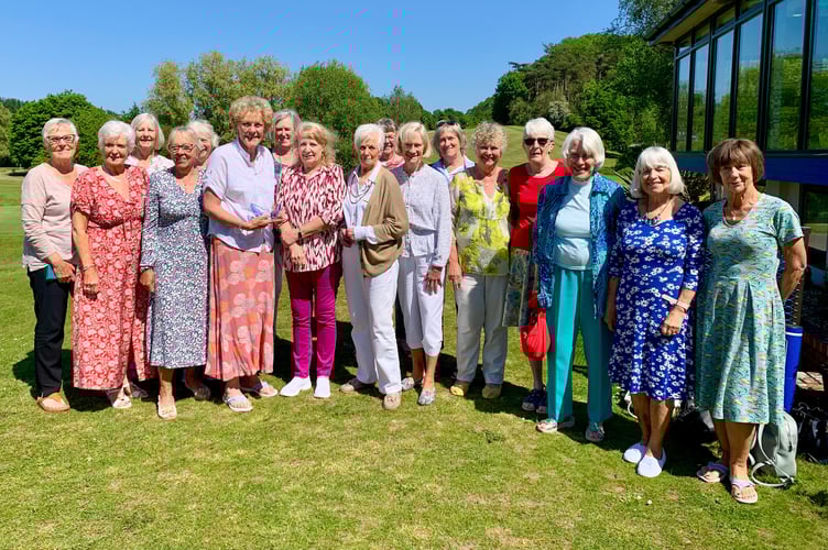 Former Lady captains of Downes Crediton Golf Club.