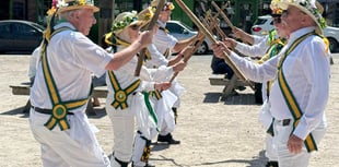 Morris dancers light up Crediton