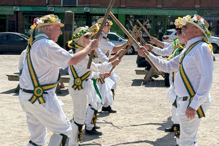 Ripley Morris during a display in Crediton Town Square.  AQ 2054
