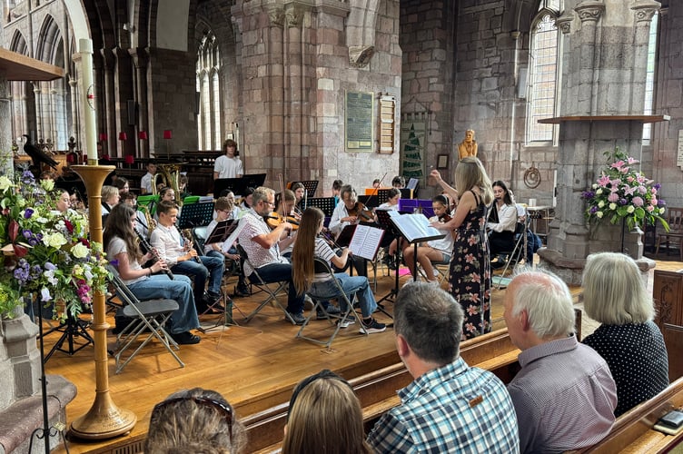 Crediton Youth Orchestra during the Spring Concert. AQ 2166
