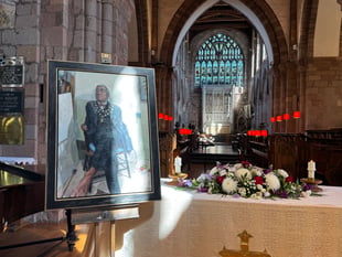 Memorial Service for Frank Letch watched by people from 11 countries
