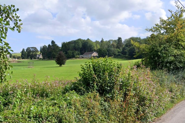 Looking towards Copper Beech and field where static caravans would be placed