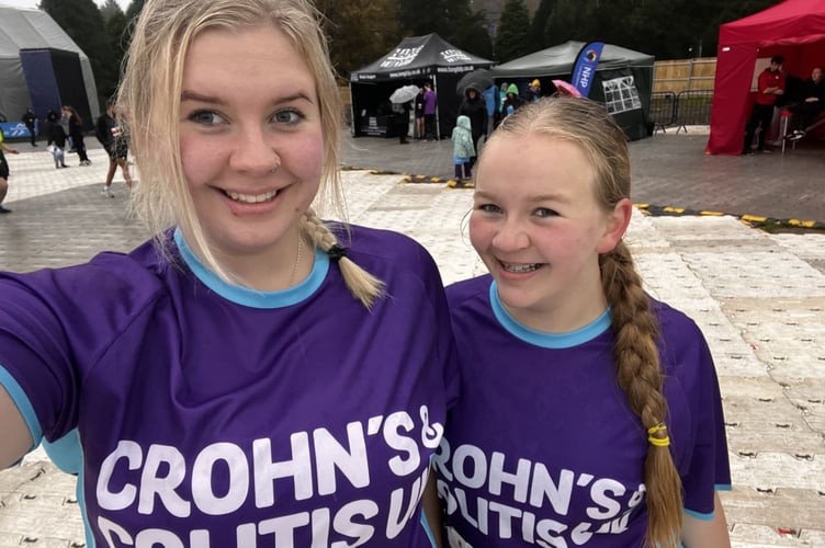 Orla Fosbrooke, right, with her sister Emer at a previous fundraising event