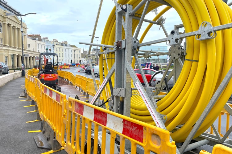 Wales & West Utilities are replacing gas pipes in Teignmouth town centre and along the seafront