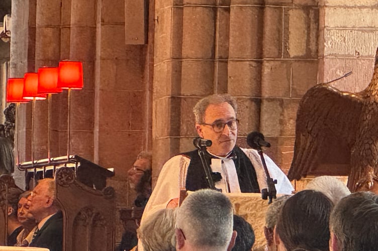 Rev Matthew Tregenza during Frank Letch’s Memorial Service.  AQ 1981

