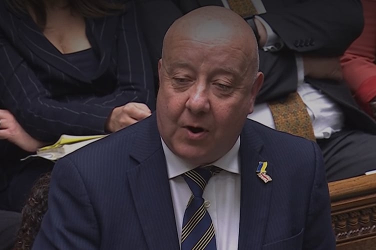 Torbay MP Steve Darling speaking in the House of Commons
