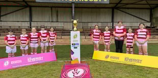 Women’s Rugby World Cup trophy welcomed in Crediton