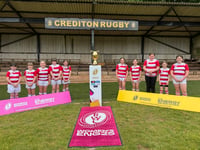 Women’s Rugby World Cup trophy welcomed in Crediton