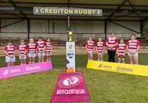Women’s Rugby World Cup trophy welcomed in Crediton