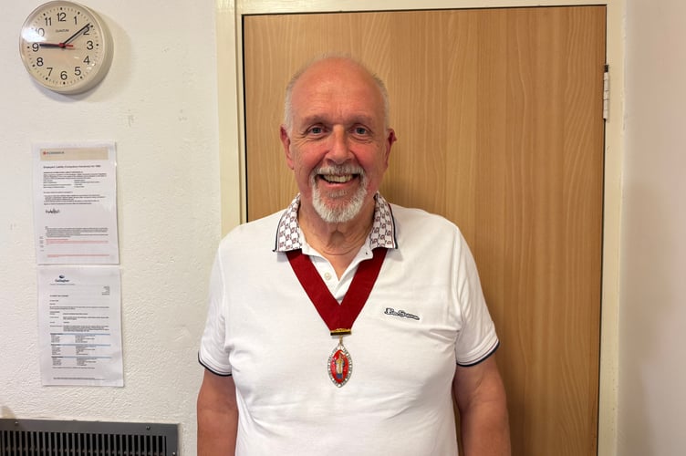 Cllr Steve Huxtable is the new Mayor of Crediton.  AQ 2245