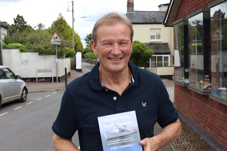 Royal Navy veteran Phil Carroll with his newly published second memoir