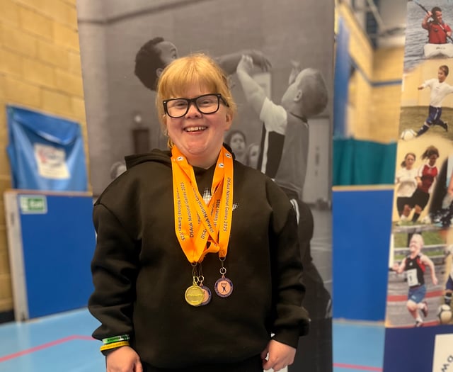 Medal haul for Crediton athlete Dee at the National Dwarf Games
