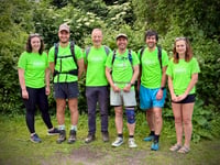 Bishop of Exeter joins Lands End to Cranbrook Walkers
