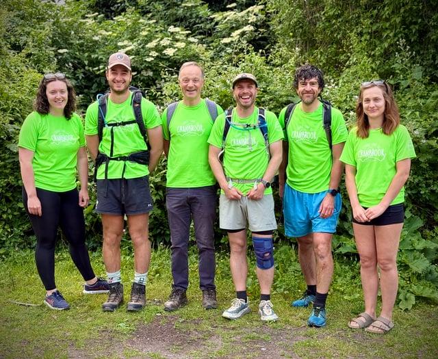 Bishop of Exeter joins Lands End to Cranbrook Walkers
