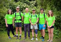 Bishop of Exeter joins Lands End to Cranbrook Walkers