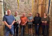 Church bells rang out across Devon