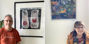 Artists’ paintings exhibited at Crediton GP surgery