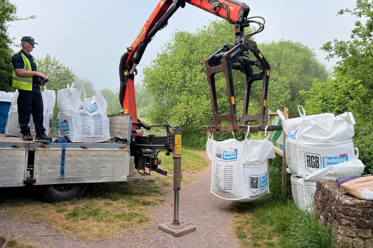 Supplies being delivered