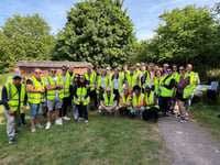 Ernest Jackson staff help out in Sandford for third year in a row