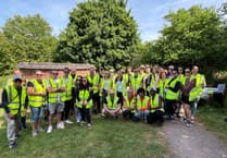 Ernest Jackson staff help out in Sandford for third year in a row
