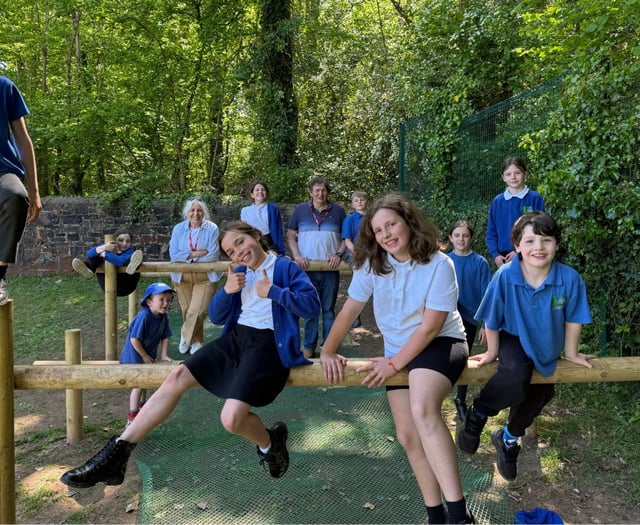 Yeoford pupils love new ‘trim trail’