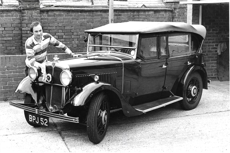 David Nation of Crediton with his 1934 pre-series Morris