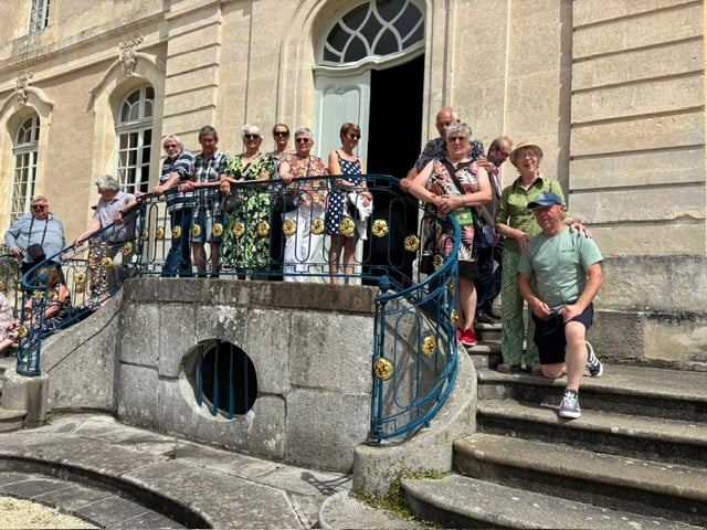 The group visited Grainville Langannerie in Normandy