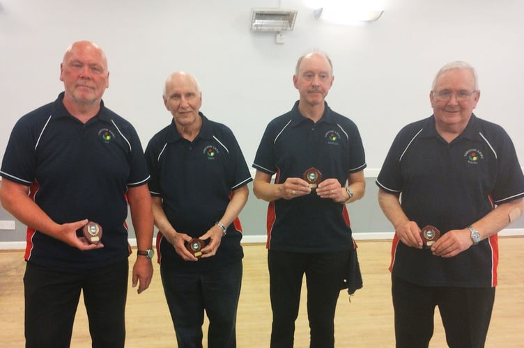 Christow team, from left, Ian Nichols, Tony Stevens, Marcus Cattell, Ralph Rundle