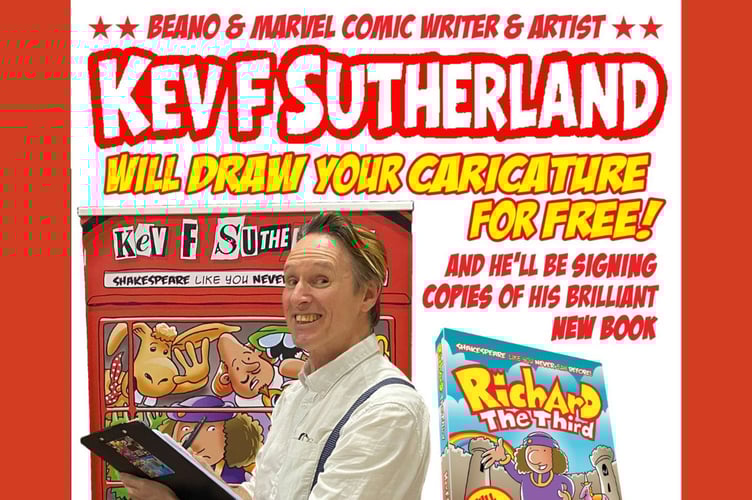 Kev F Sutherland event poster