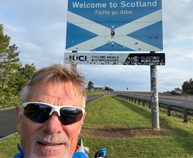 Devon man reaches Scotland after running 50 marathons along the coast