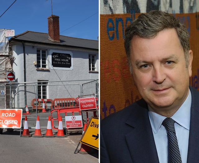 MP writes to council over months-long Copplestone pub road closure 