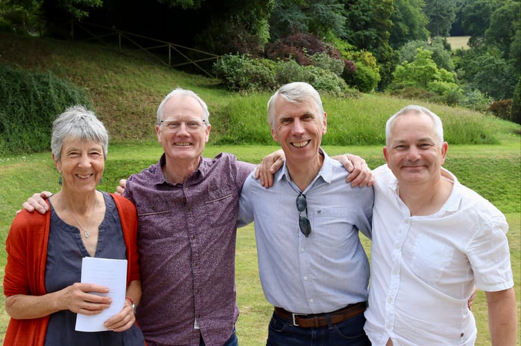 Some of the members of the voluntary road wardens group, who among other things repair potholes