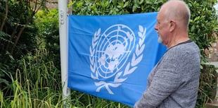 United Nations flag raised in Crediton

