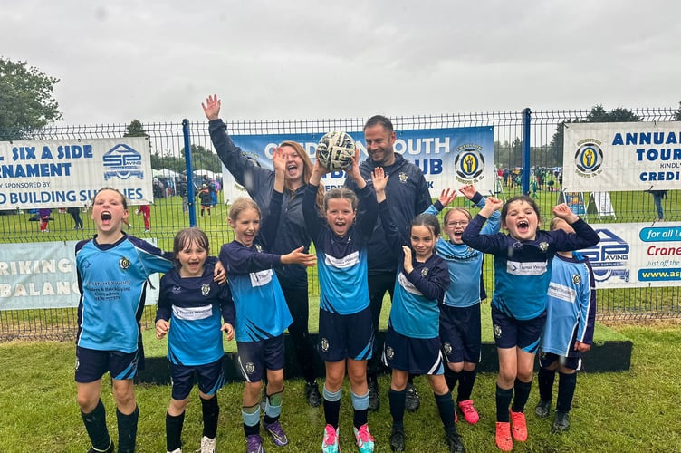 Crediton Youth U8 Girls.