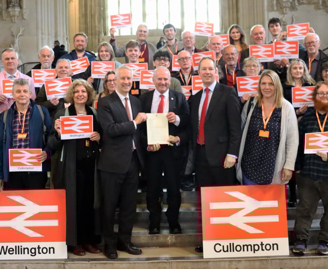 Cheer for rail station funding for Cullompton and Wellington