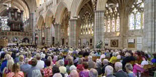 Exeter Cathedral service remembers hospice co-founder