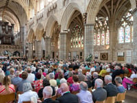 Exeter Cathedral service remembers hospice co-founder