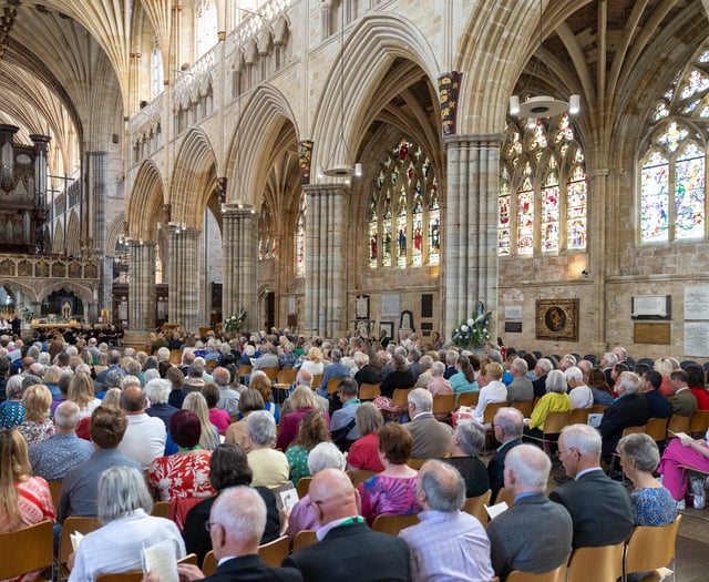 Exeter Cathedral service remembers hospice co-founder
