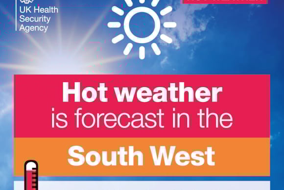 As an amber heat health alert has been issued for the South West, people are being urged to check in on vulnerable family, friends and neighbours. (Picture: UKHSA)