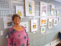 Local artist’s work on show at Crediton Library