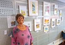 Local artist’s work on show at Crediton Library