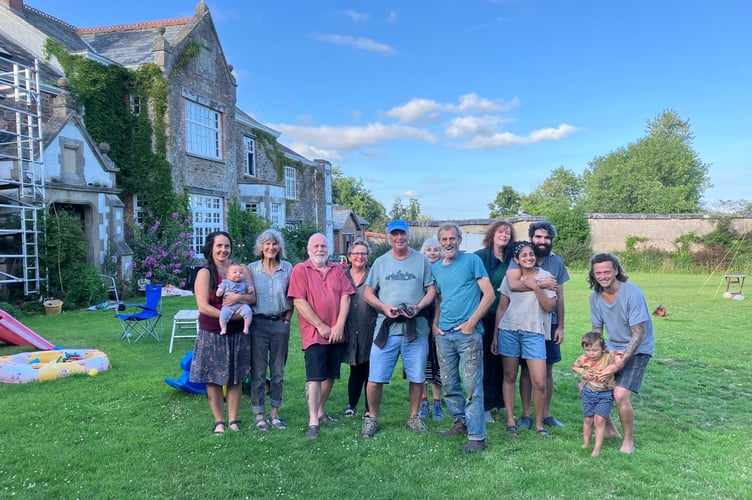 Some of the members of the Beech Hill Community which is celebrating 40 years of communal living.