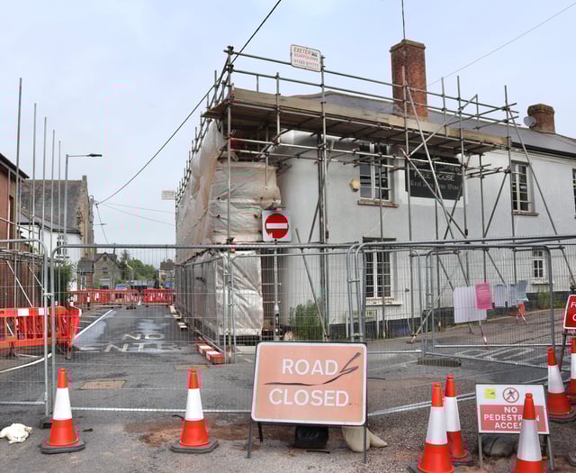 Demolition begins on former Copplestone pub